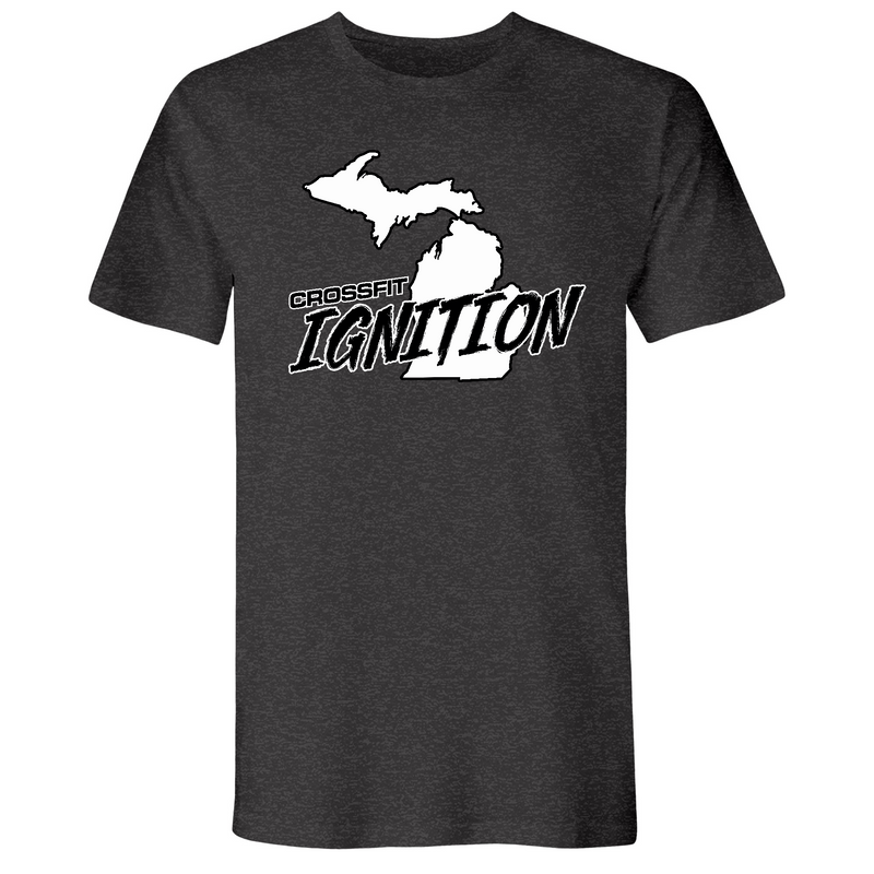 Mens Small Heather Heavy Metal Style_T-Shirt