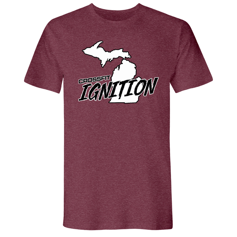 Mens Small Heather Maroon Style_T-Shirt