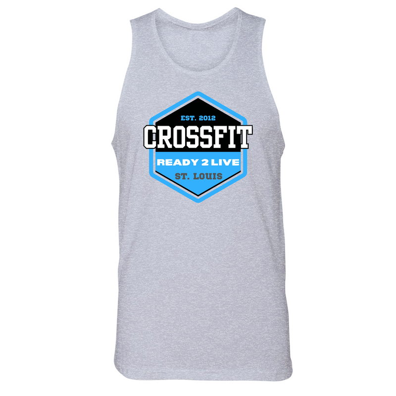 Mens Small Heather Gray Style_Tank Top