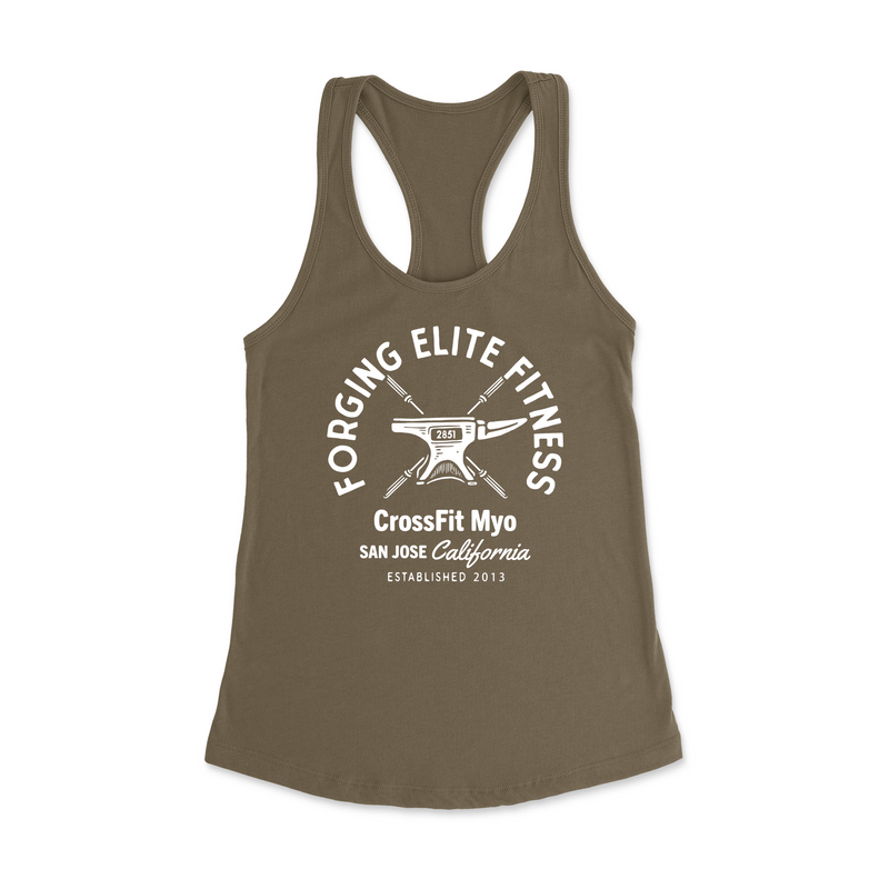 Womens X-Small Military Green Style_Tank Top