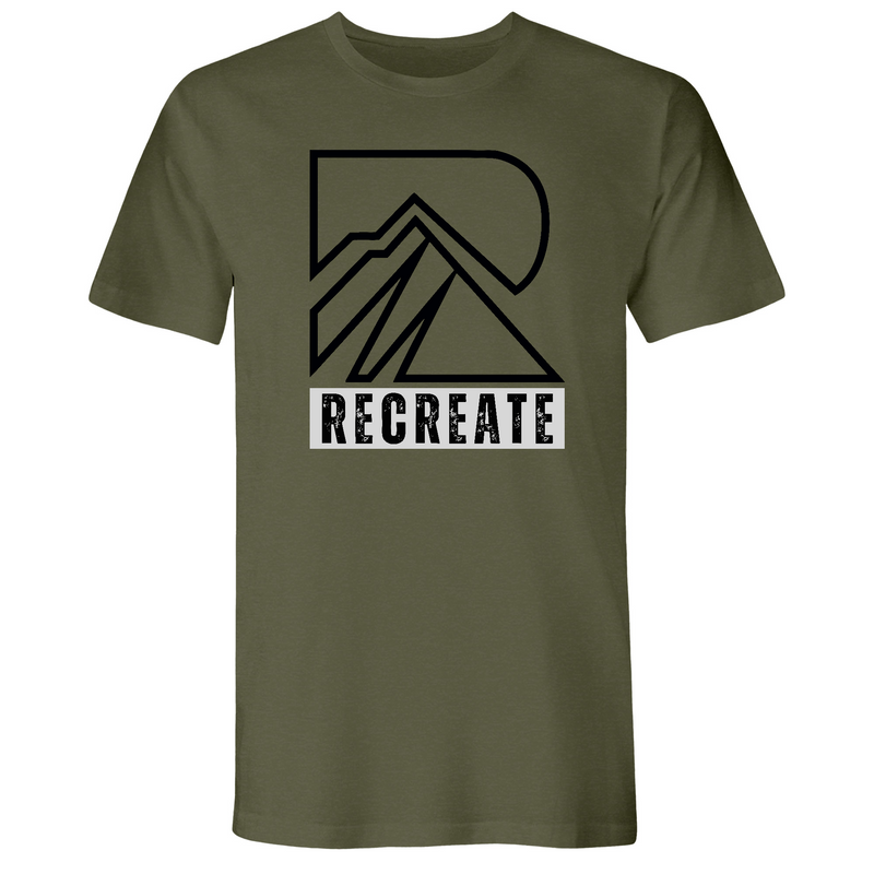Mens Small Military Green Style_T-Shirt