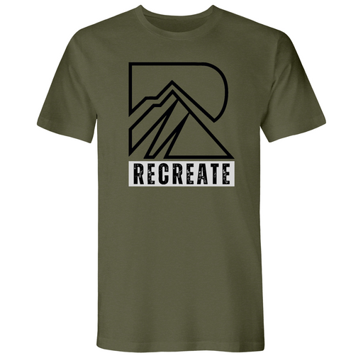 Mens Small Military Green Style_T-Shirt