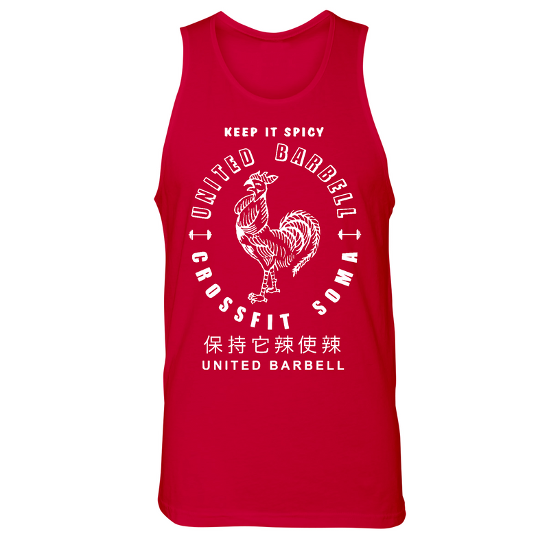 Mens Small Red Style_Tank Top