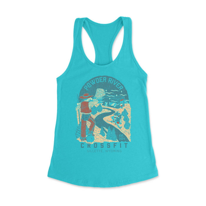 Womens X-Small Tahiti Blue Style_Tank Top