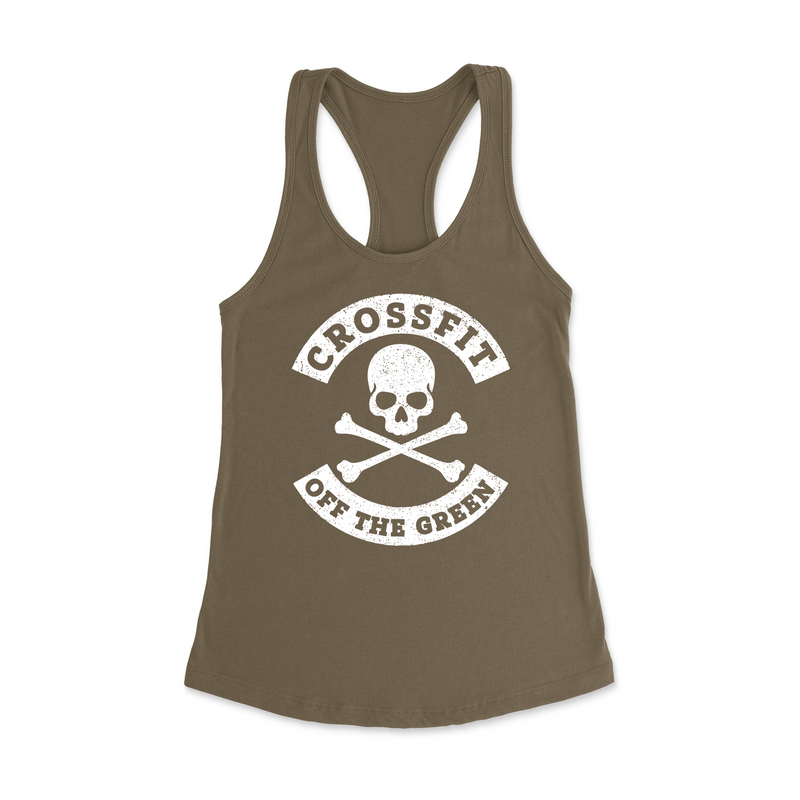 Womens X-Small Military Green Style_Tank Top