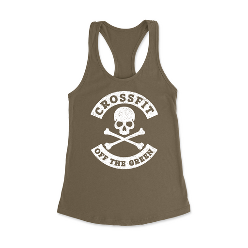 Womens X-Small Military Green Style_Tank Top