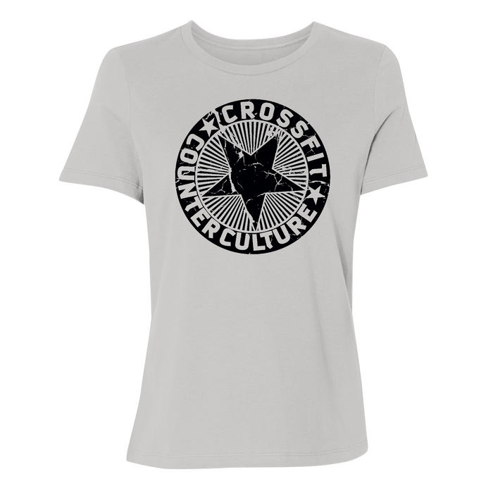 Womens Small Solid Athletic Grey Style_T-Shirt