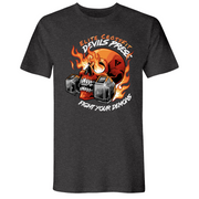 Mens Small Heather Heavy Metal Style_T-Shirt