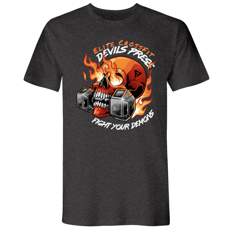 Mens Small Heather Heavy Metal Style_T-Shirt