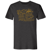 Mens Small Heather Heavy Metal Style_T-Shirt