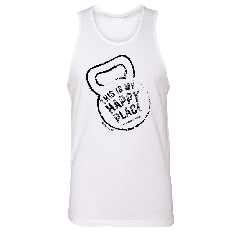 Mens Small White Style_Tank Top