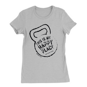 Womens Small Solid Athletic Grey Style_T-Shirt