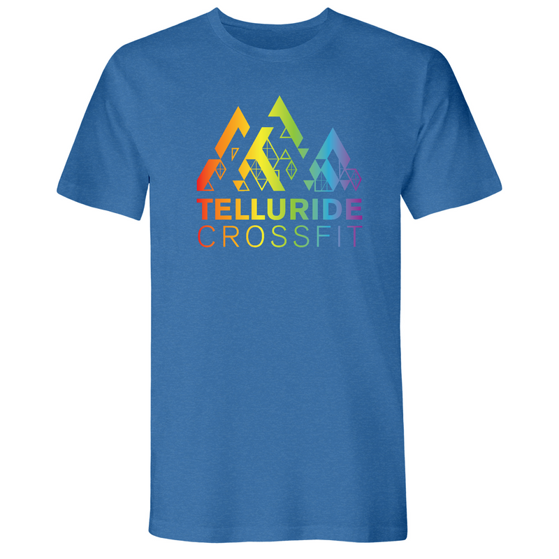 Mens Small Heather Cool Blue Style_T-Shirt