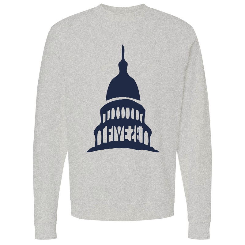 Mens Small Grey Heather Style_Sweatshirt