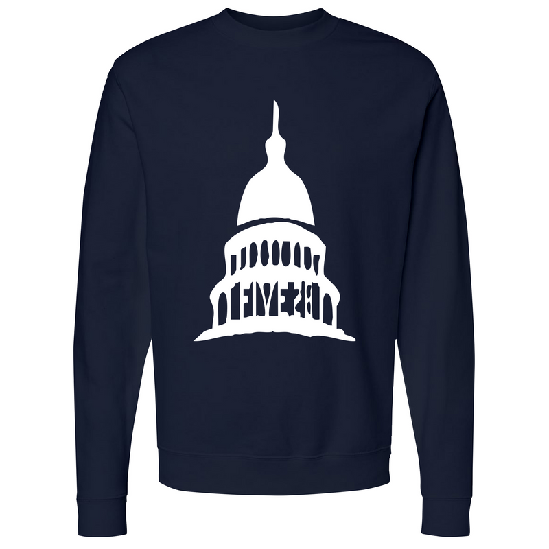 Mens Small Classic Navy Heather Style_Sweatshirt