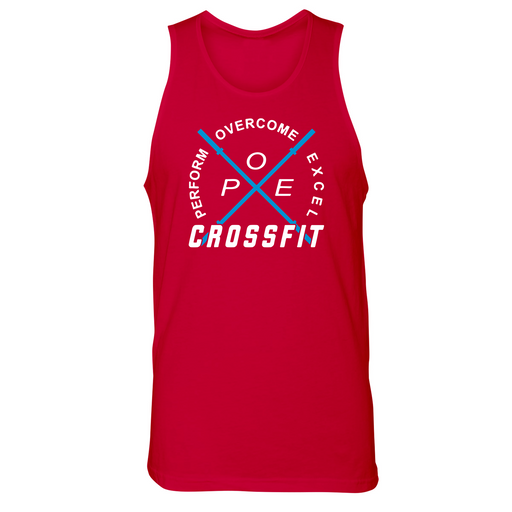 Mens Small Red Style_Tank Top