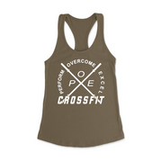Womens X-Small Military Green Style_Tank Top