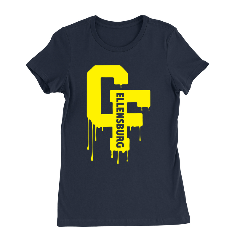 Womens Small Navy Style_T-Shirt