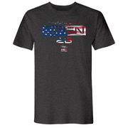 Mens Small Heather Heavy Metal Style_T-Shirt