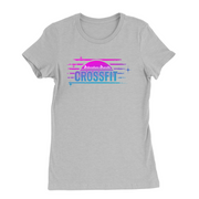 Womens Small Solid Athletic Grey Style_T-Shirt