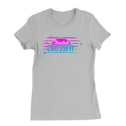 Womens Small Solid Athletic Grey Style_T-Shirt
