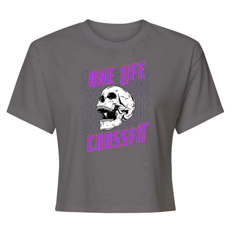 One Life CrossFit Skull Womens - Crop Top T-Shirt