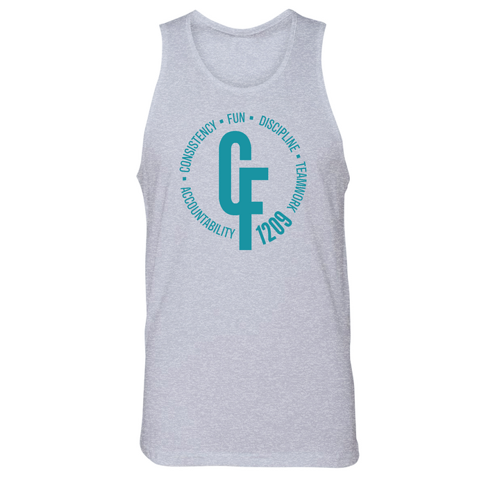 Mens Small Heather Gray Style_Tank Top