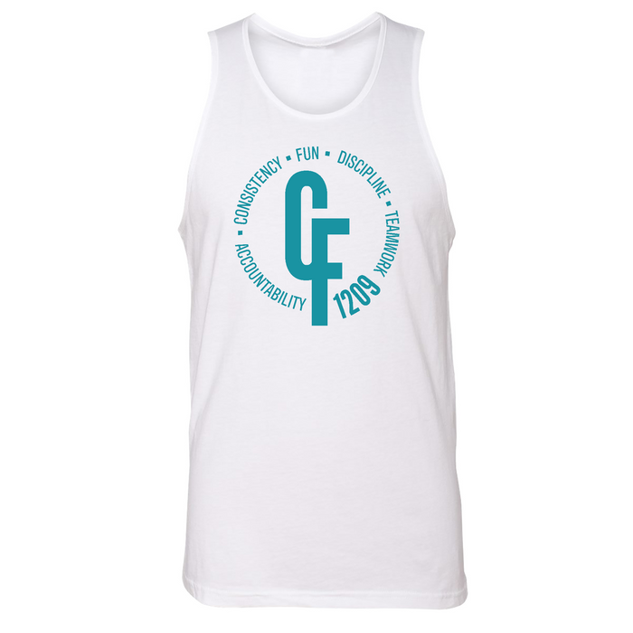 Mens Small White Style_Tank Top