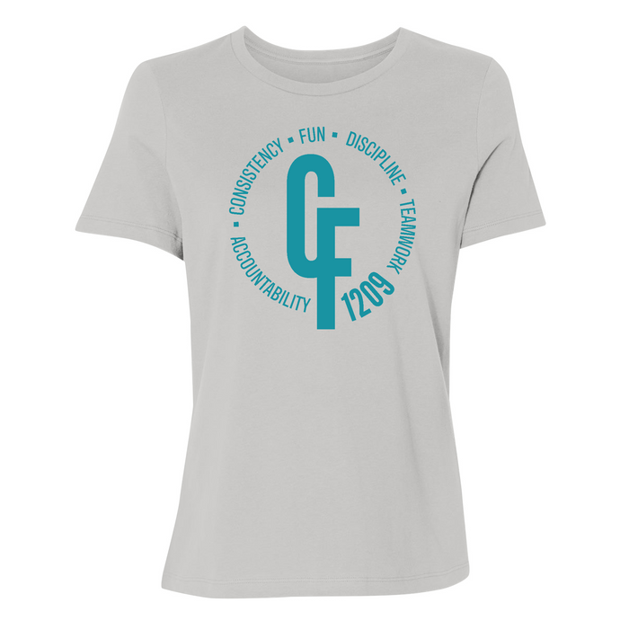 Womens Small Solid Athletic Grey Style_T-Shirt