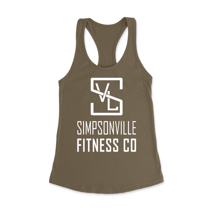 Womens X-Small Military Green Style_Tank Top