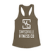 Womens X-Small Military Green Style_Tank Top