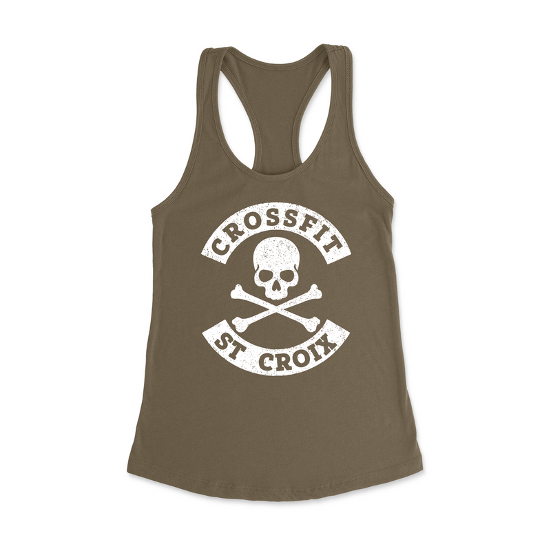 Womens X-Small Military Green Style_Tank Top