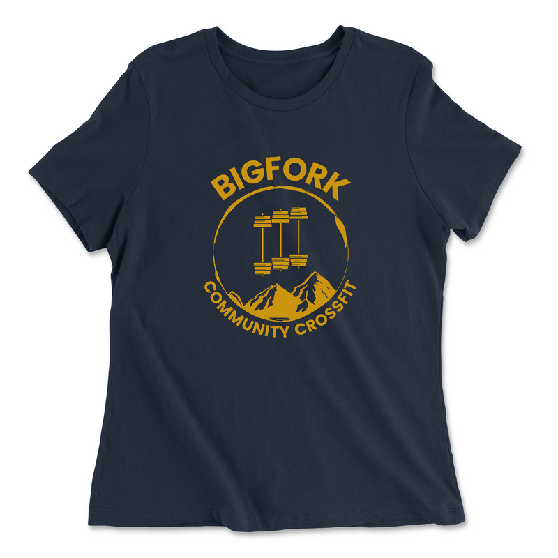 Bigfork Community CrossFit Classic BCCF Gold Womens - Relaxed Jersey T-Shirt