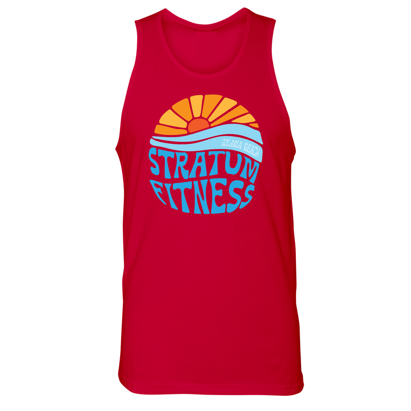 Mens Small Red Style_Tank Top