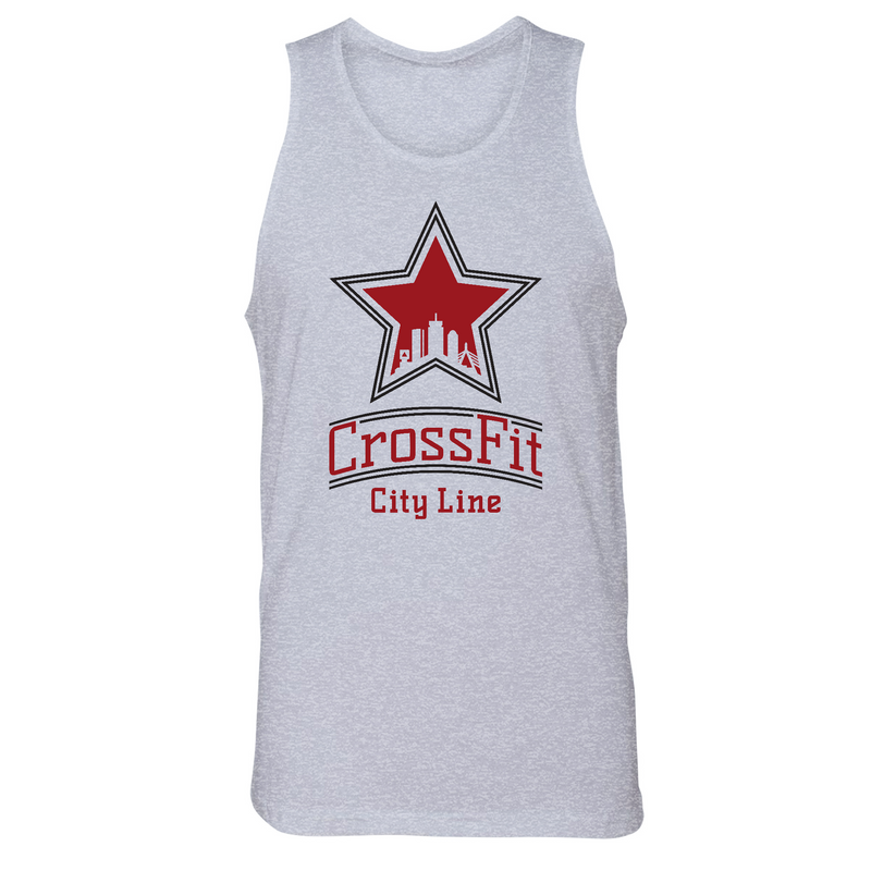 Mens Small Heather Gray Style_Tank Top