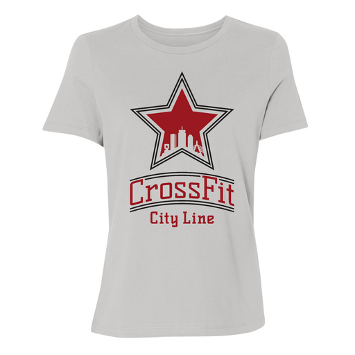 Womens Small Solid Athletic Grey Style_T-Shirt