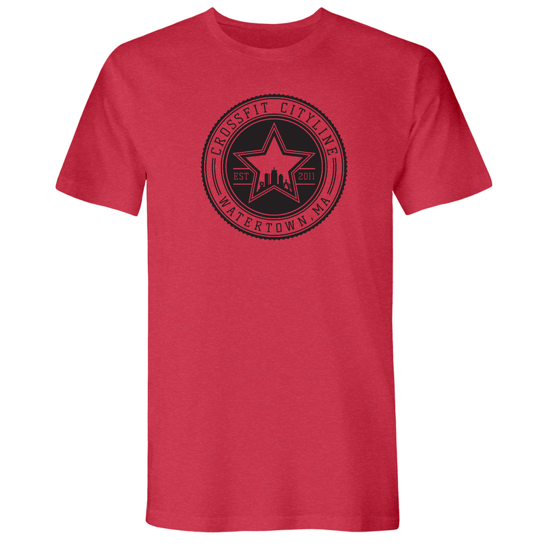 Mens Small Red Style_T-Shirt