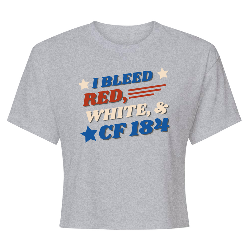CrossFit 184 Patriotic Womens - Crop Top T-Shirt