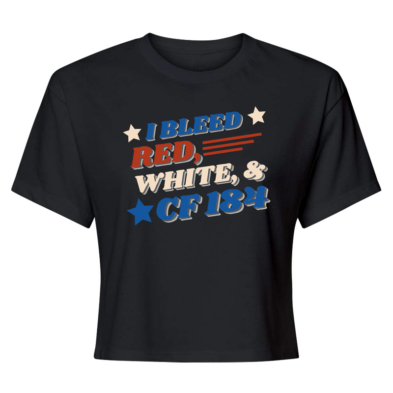 CrossFit 184 Patriotic Womens - Crop Top T-Shirt