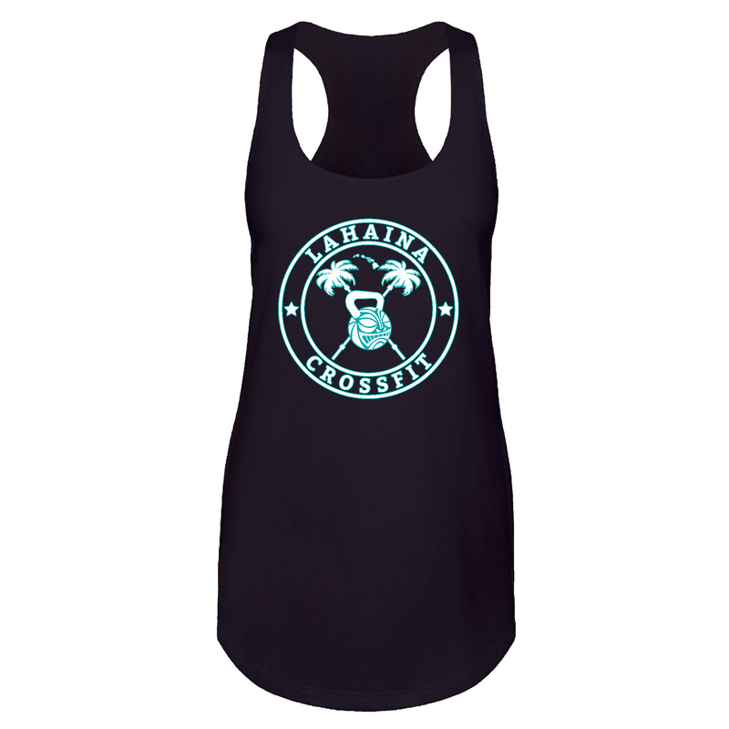 Lahaina CrossFit Strong Circle Palms Teal Womens - Tank Top