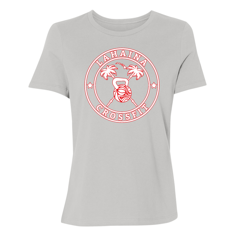 Lahaina CrossFit Strong Circle Palms Red Womens - T-Shirt