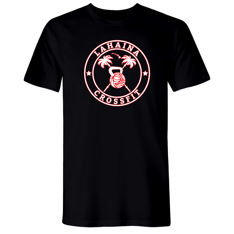Lahaina CrossFit Strong Circle Palms Red Mens - T-Shirt