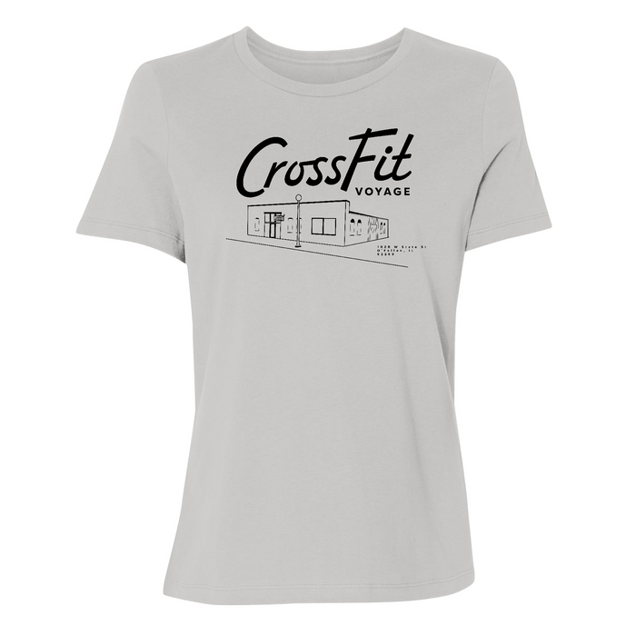 Womens Small Solid Athletic Grey Style_T-Shirt