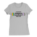 Womens Small Solid Athletic Grey Style_T-Shirt