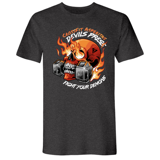 Mens Small Heather Heavy Metal Style_T-Shirt
