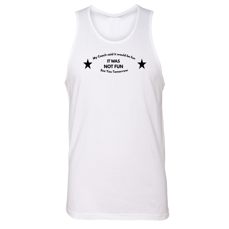 Mens Small White Style_Tank Top