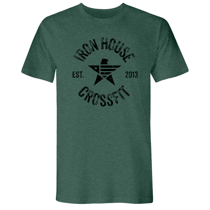 Mens Small Heather Forest Green Style_T-Shirt