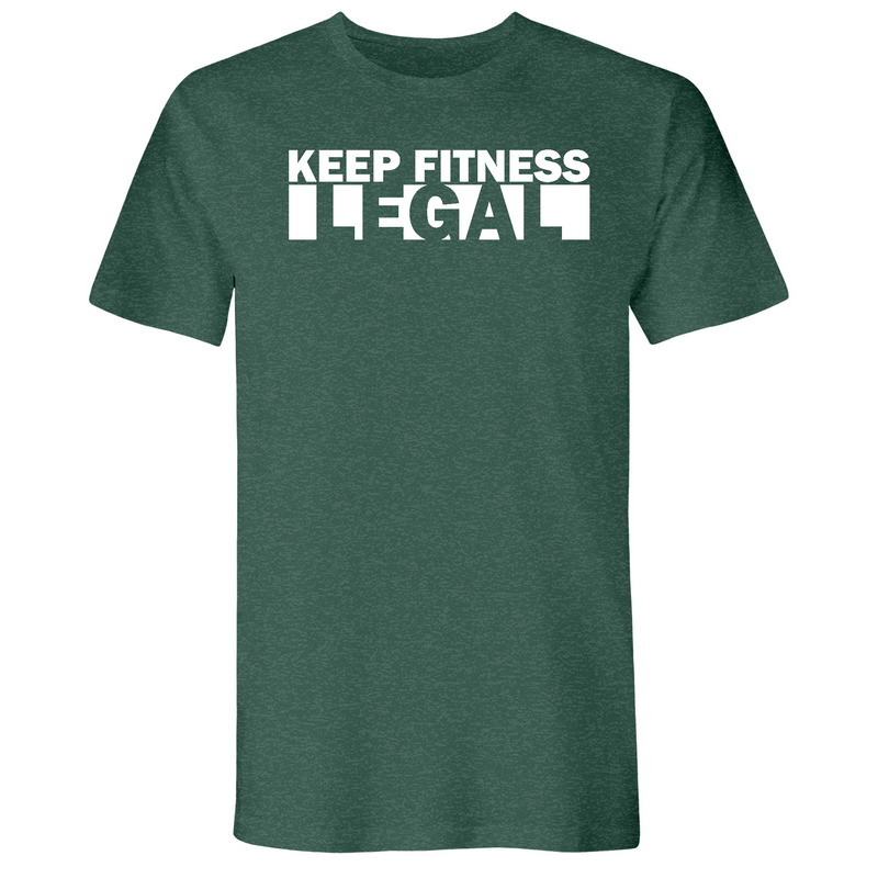Mens Small Heather Forest Green Style_T-Shirt
