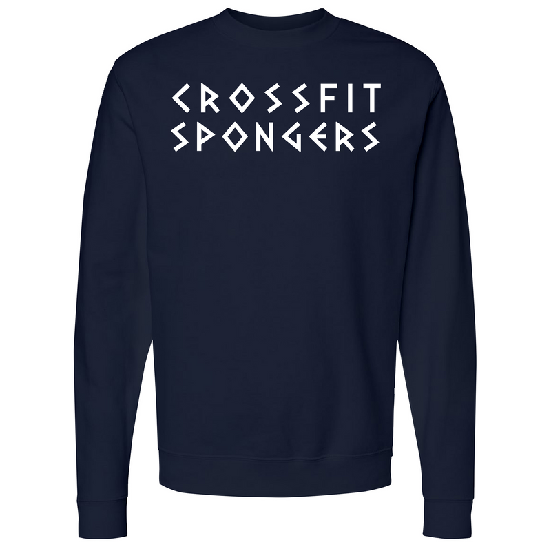 CrossFit Spongers White Mens - crewneck