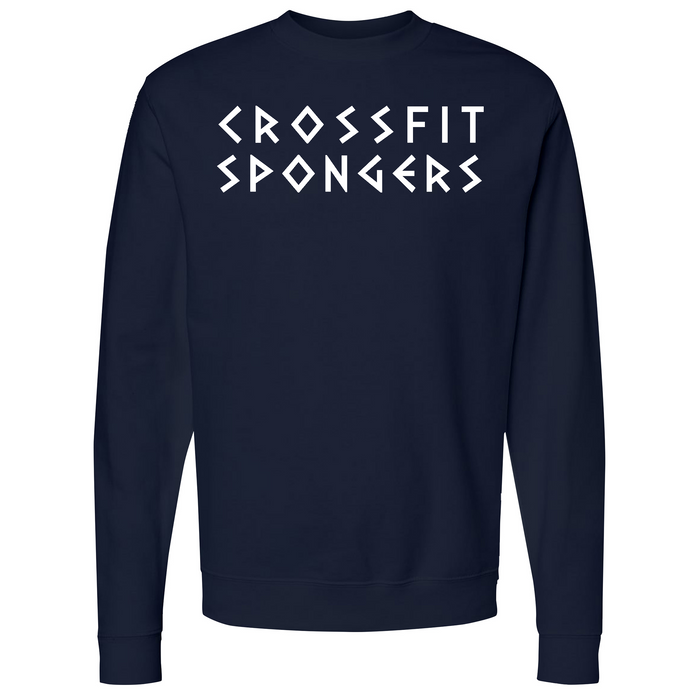 CrossFit Spongers White Mens - crewneck